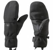 Варежки Gripper Convertible black L 